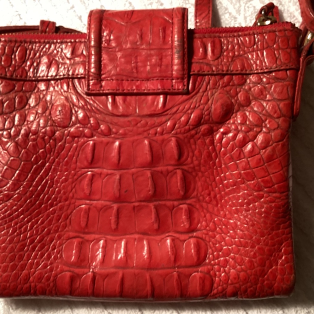 BRAHMIN CROC CROSSBODY BAG - Picture 4 of 9
